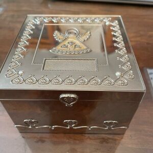 Silver Angel Jewelry Box Swarovski Things  Remember